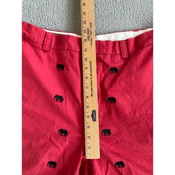 Orvis Shorts 44 Elephant Embroidery Novelty Chino High Rise Pink Preppy (39 x 8) - Picture 10 of 13